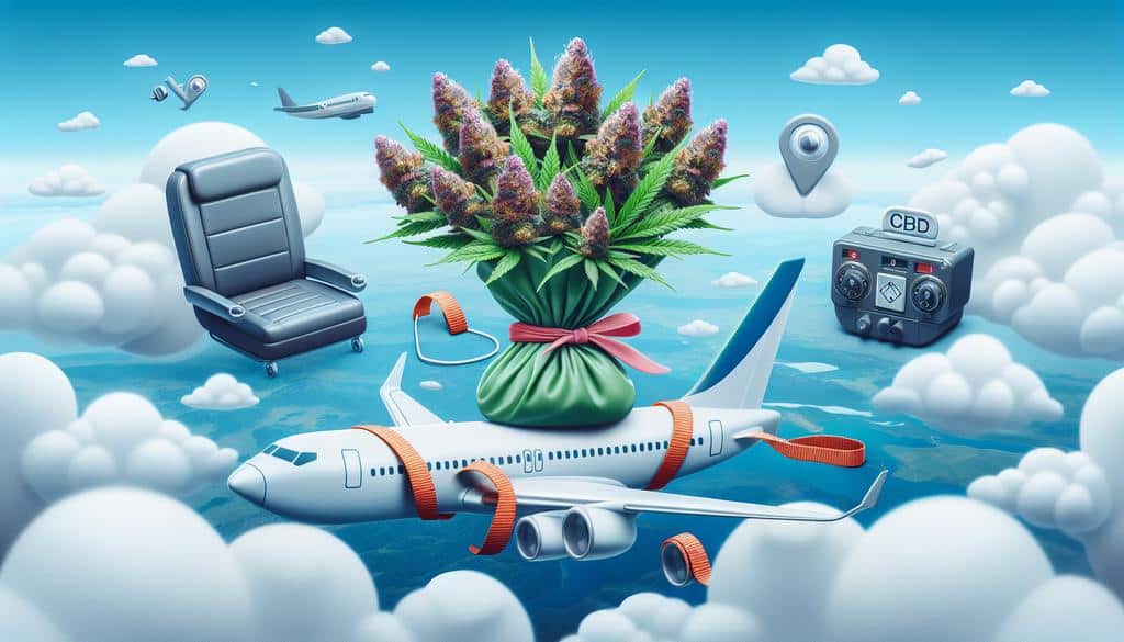 fleurs CBD en avion - Conseils pour voyager avec des fleurs CBD