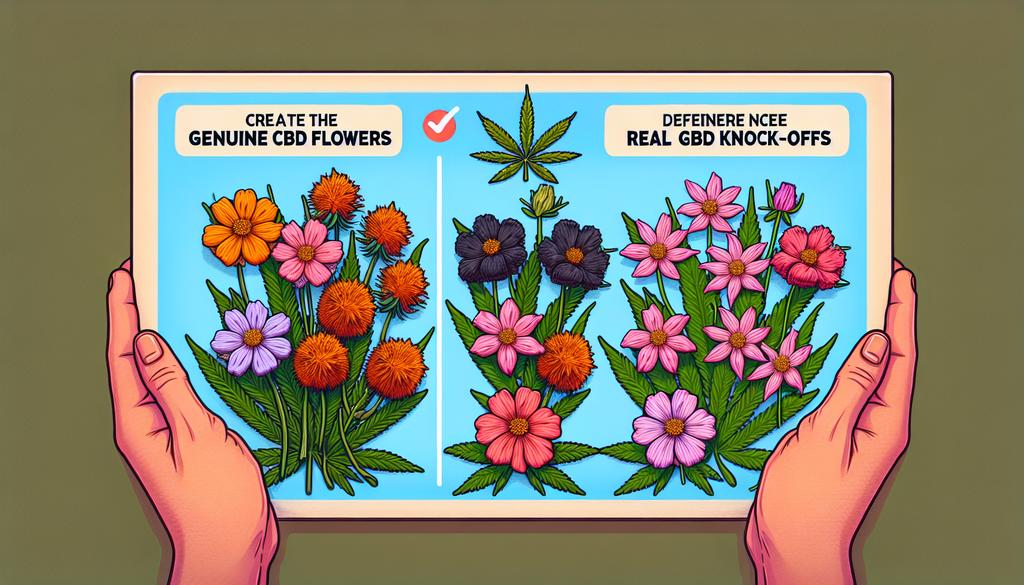 "Image illustrant différentes variétés de fleurs de CBD authentiques pour aider à reconnaître les vraies fleurs de CBD"