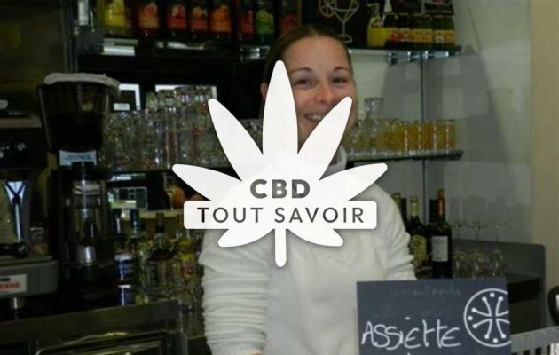 Village à Beard-Geovreissiat avec feuille Cannabis CBD