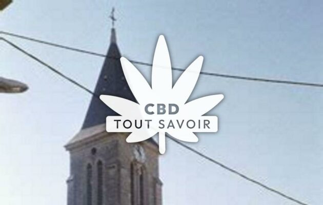 Village à Chaneins avec feuille Cannabis CBD