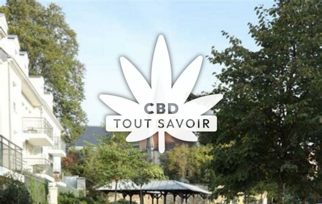 Village à Chatenay avec feuille Cannabis CBD