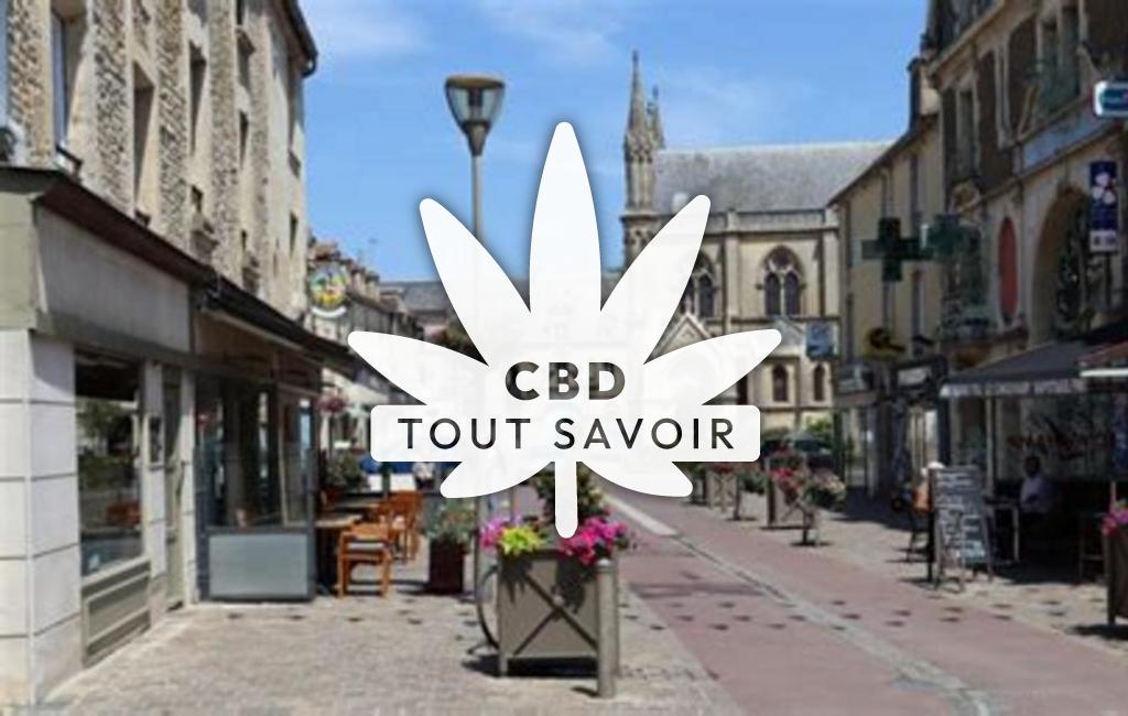 Village à Douvres avec feuille Cannabis CBD