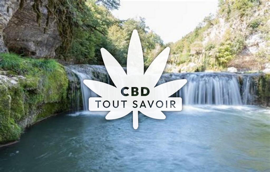 Village à Matafelon-Granges avec feuille Cannabis CBD