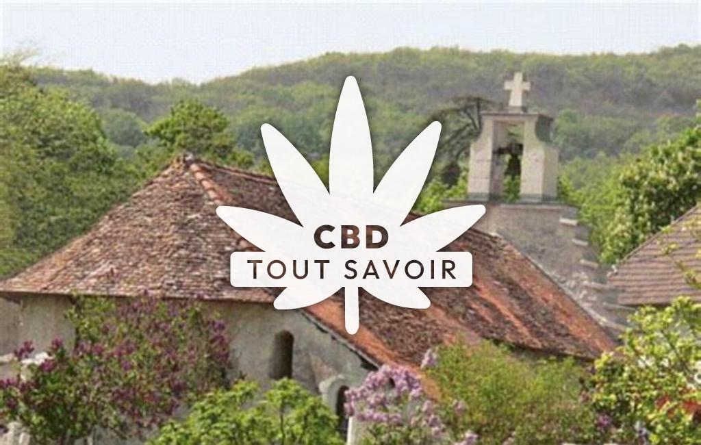 Village à Parves-Et-Nattages avec feuille Cannabis CBD