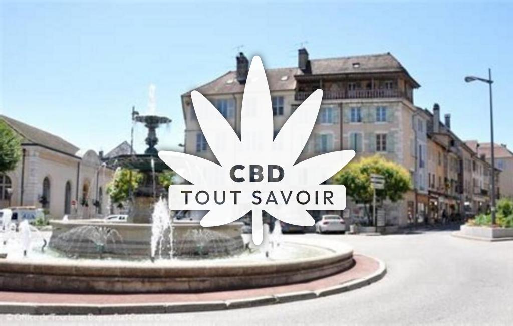 Village à Rance avec feuille Cannabis CBD