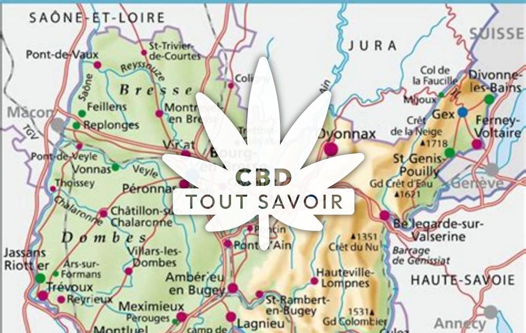 Village à Relevant avec feuille Cannabis CBD