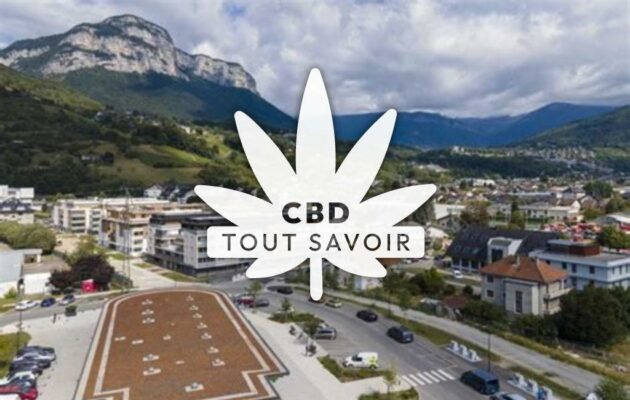 Village à Saint-Alban avec feuille Cannabis CBD