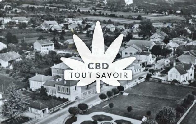 Village à Thoiry avec feuille Cannabis CBD