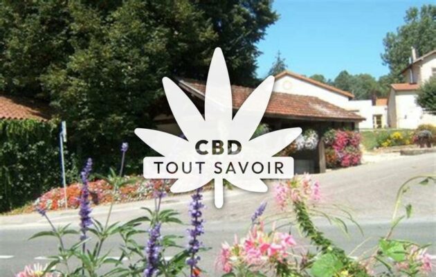 Village à Villette-sur-Ain avec feuille Cannabis CBD