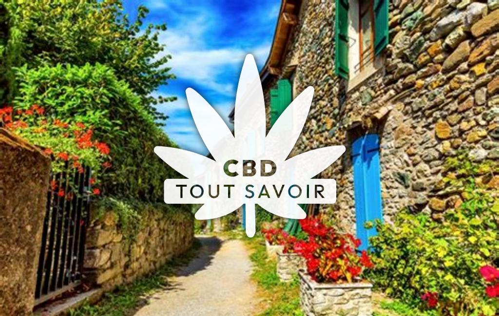 Drapeau Auvergne-Rhône-Alpes avec feuille Cannabis CBD