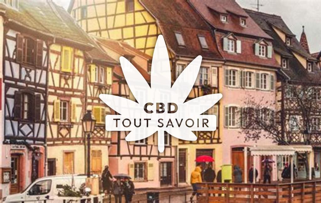 Drapeau Grand Est avec feuille Cannabis CBD