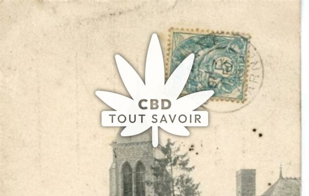 Village à Allemant avec feuille Cannabis CBD