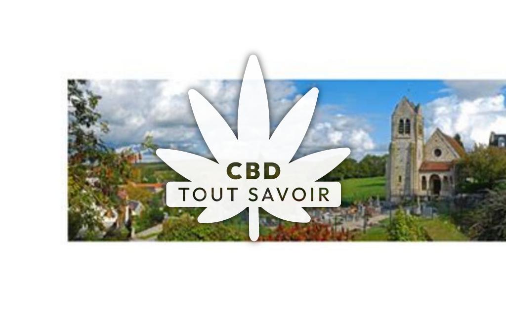 Village à Ancienville avec feuille Cannabis CBD