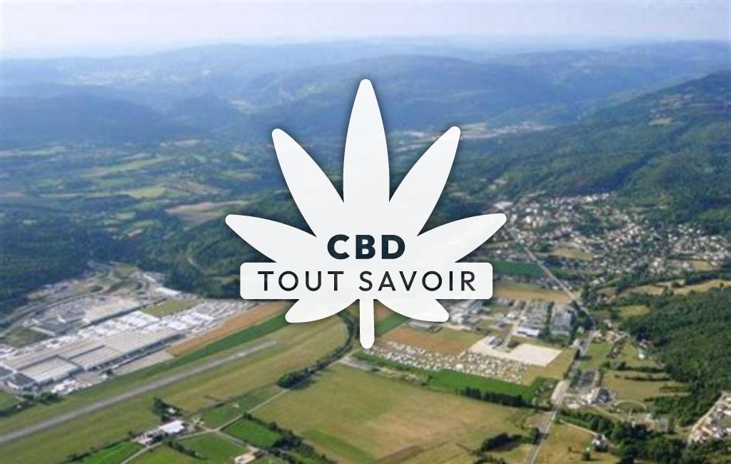 Village à Arbent avec feuille Cannabis CBD