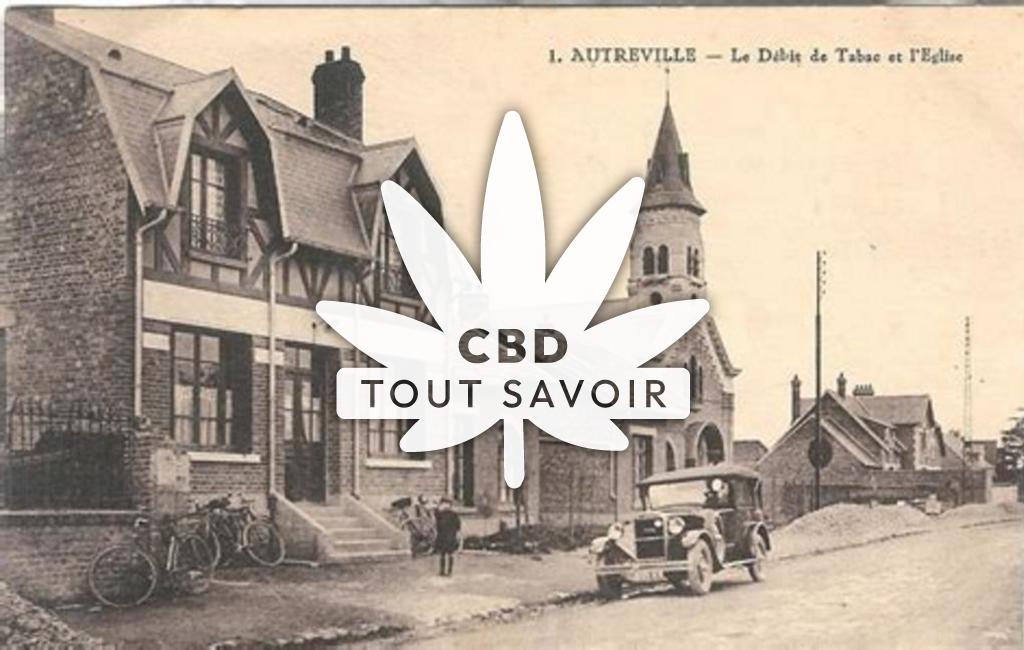 Village à Autreville avec feuille Cannabis CBD