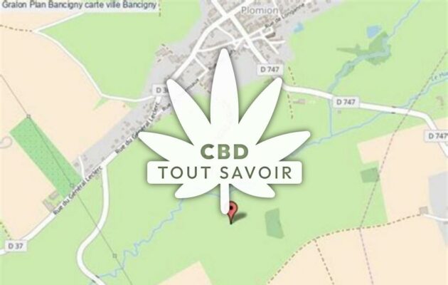 Village à Bancigny avec feuille Cannabis CBD