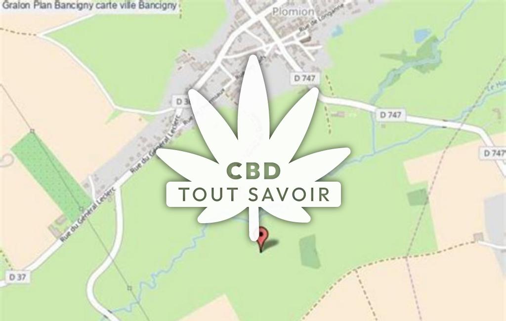 Village à Bancigny avec feuille Cannabis CBD