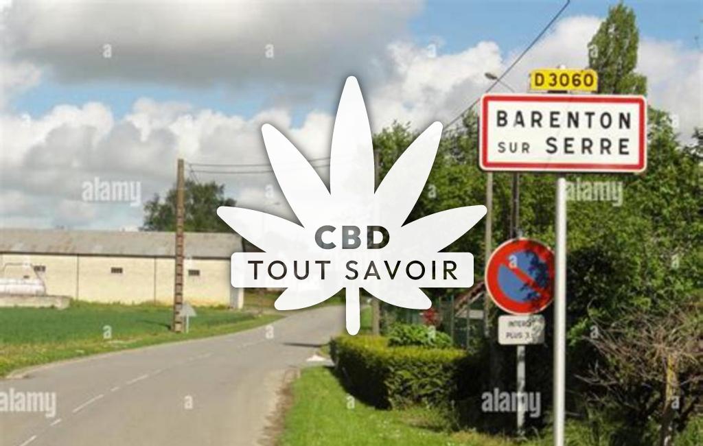 Village à Barenton-sur-Serre avec feuille Cannabis CBD