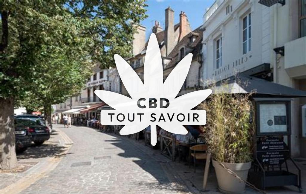 Village à Beaune-D'Allier avec feuille Cannabis CBD