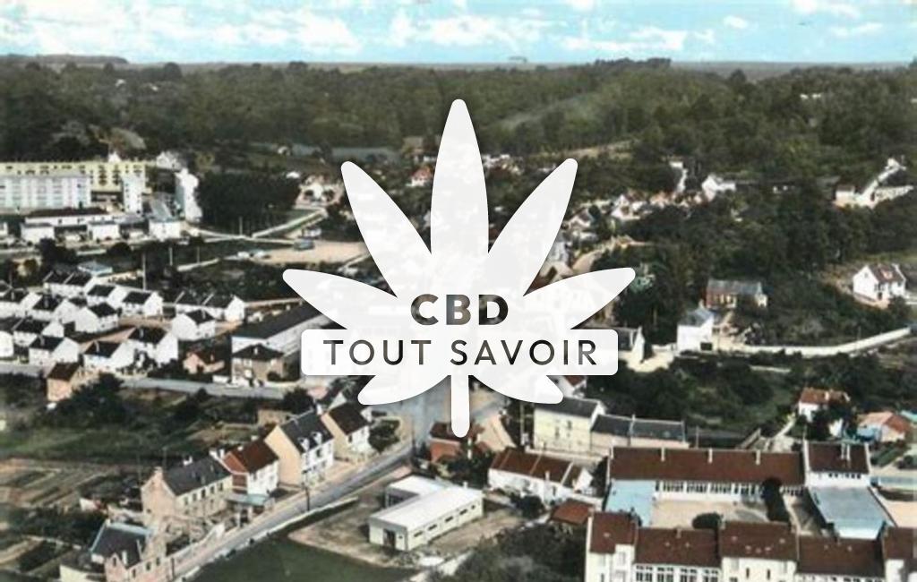 Village à Belleu avec feuille Cannabis CBD