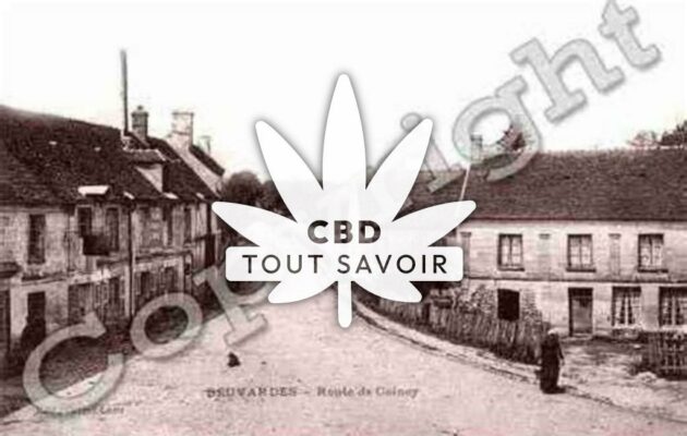 Village à Beuvardes avec feuille Cannabis CBD