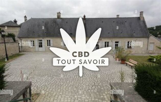 Village à Billy-sur-Aisne avec feuille Cannabis CBD