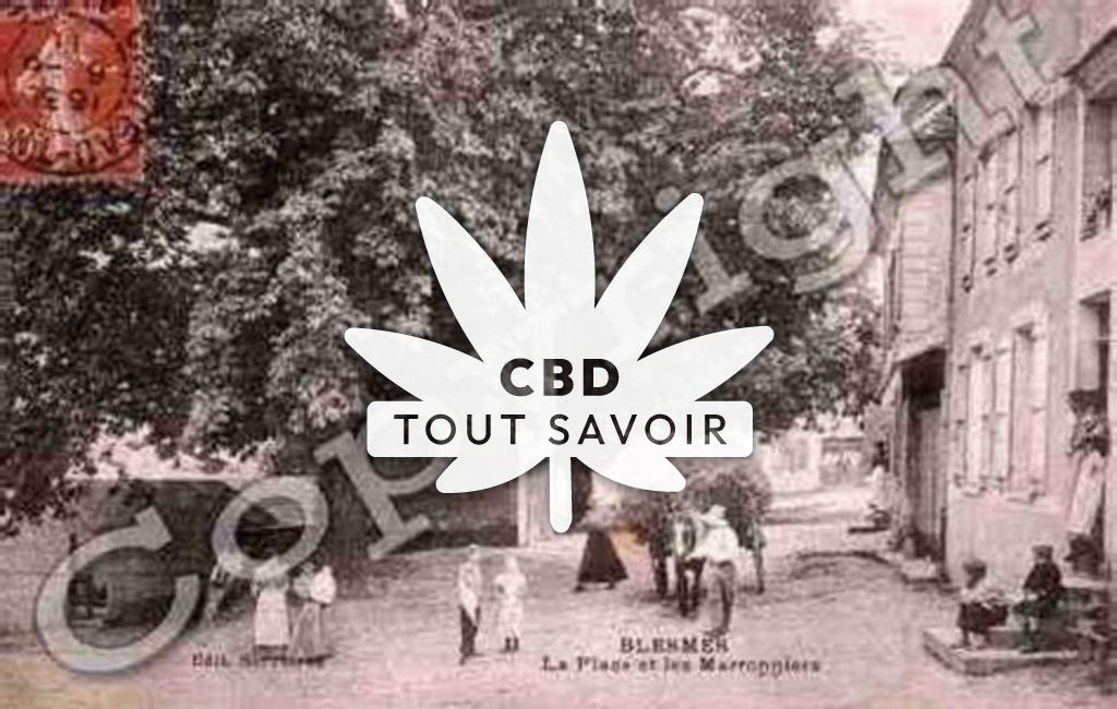 Village à Blesmes avec feuille Cannabis CBD