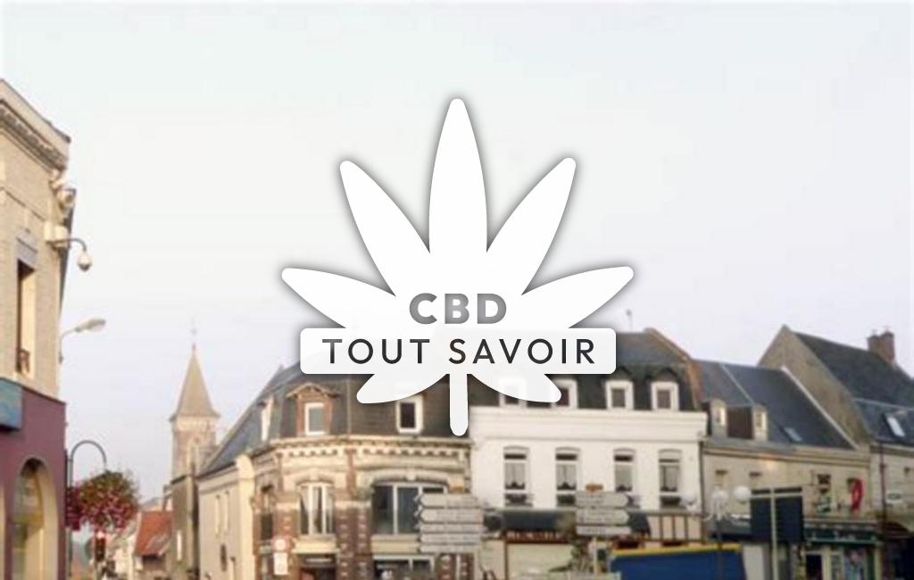 Village à Bohain-en-Vermandois avec feuille Cannabis CBD