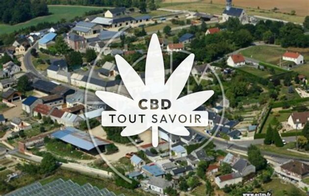 Village à Boncourt avec feuille Cannabis CBD