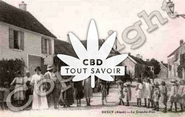 Village à Brecy avec feuille Cannabis CBD