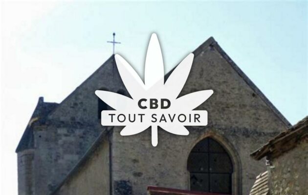 Village à Bruys avec feuille Cannabis CBD