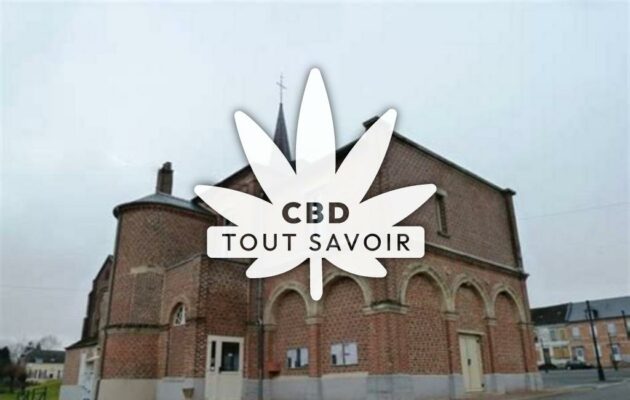 Village à Buironfosse avec feuille Cannabis CBD