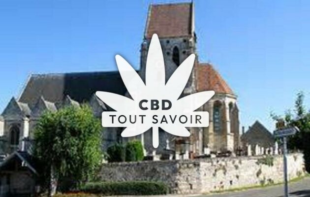 Village à Camelin avec feuille Cannabis CBD