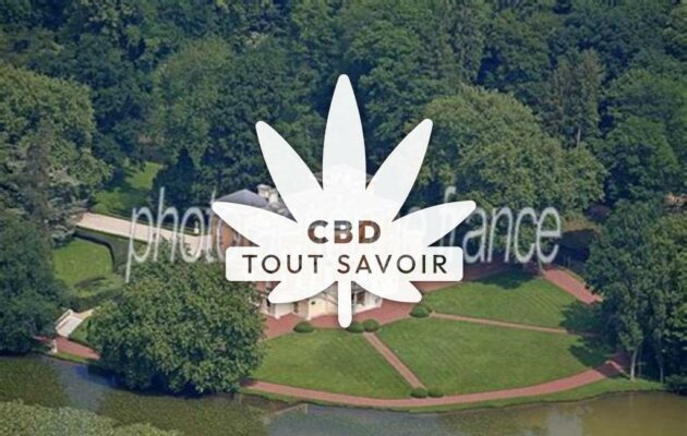 Village à Caulaincourt avec feuille Cannabis CBD