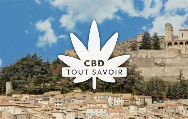 Village à CereSainte avec feuille Cannabis CBD