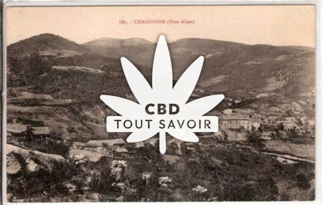 Village à Chanousse avec feuille Cannabis CBD