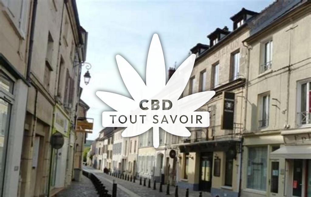 Village à Charly-sur-Marne avec feuille Cannabis CBD