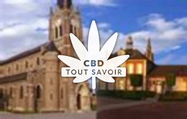 Village à Charmes avec feuille Cannabis CBD