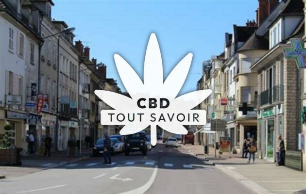 Village à Chatillon avec feuille Cannabis CBD