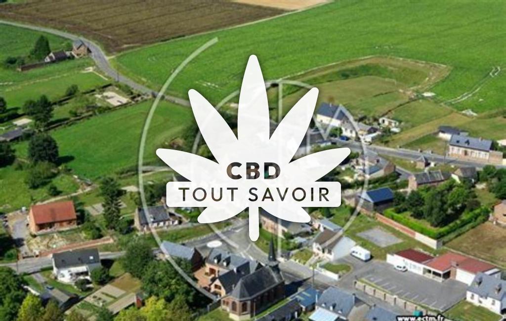 Village à Chatillon-sur-Oise avec feuille Cannabis CBD