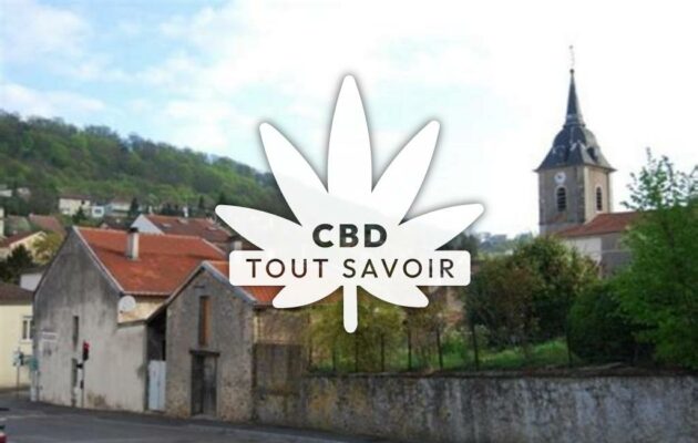 Village à Chavigny avec feuille Cannabis CBD