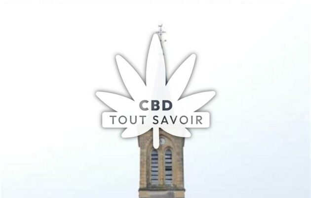 Village à Cindre avec feuille Cannabis CBD