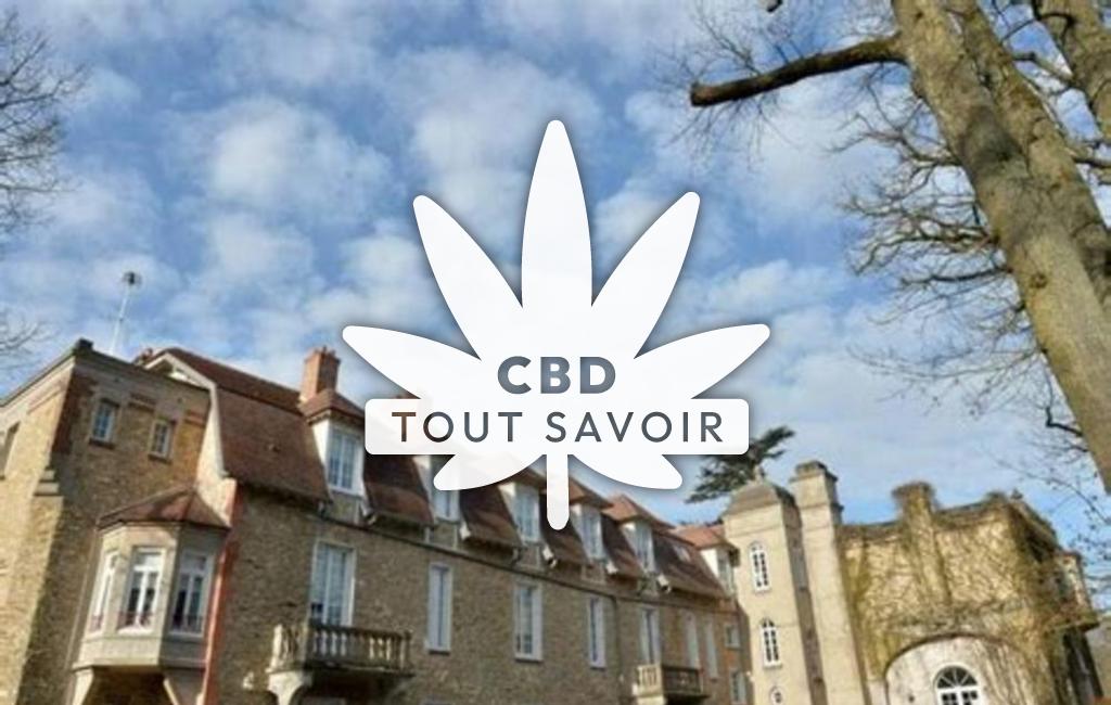 Village à Clairfontaine avec feuille Cannabis CBD