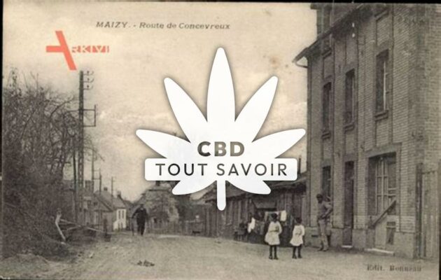 Village à Concevreux avec feuille Cannabis CBD