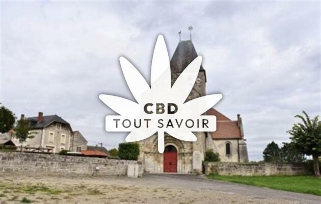 Village à Conde-sur-Aisne avec feuille Cannabis CBD