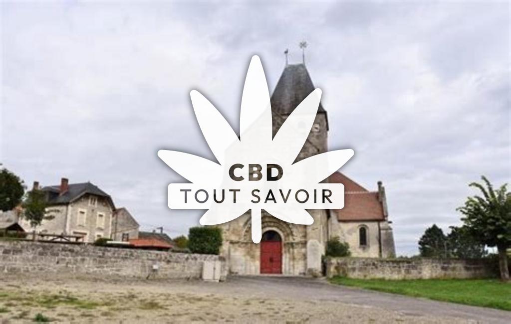 Village à Conde-sur-Aisne avec feuille Cannabis CBD