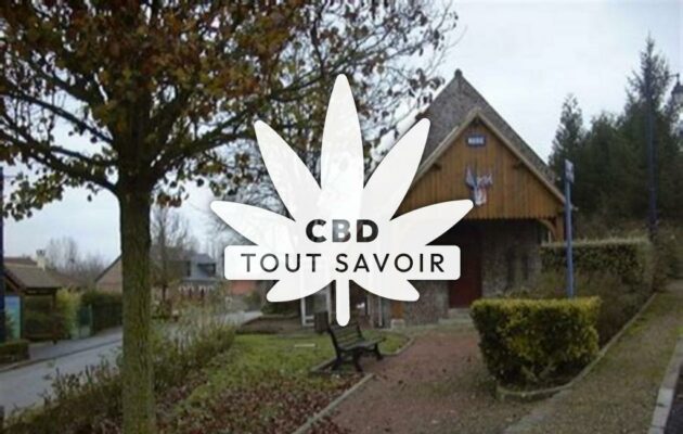 Village à Courbes avec feuille Cannabis CBD