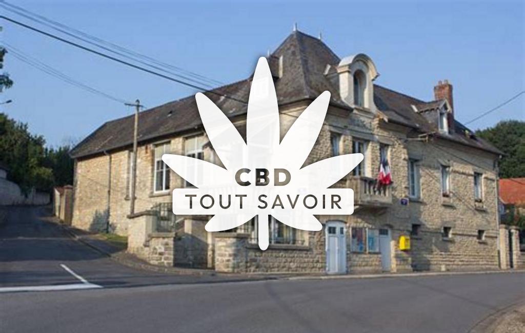 Village à Craonnelle avec feuille Cannabis CBD