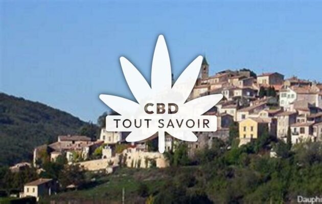 Village à Dauphin avec feuille Cannabis CBD