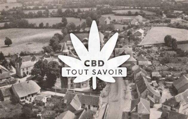 Village à Deux-Chaises avec feuille Cannabis CBD